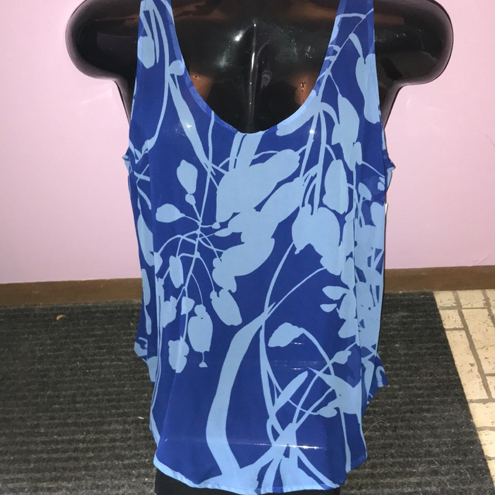 *nwt Floral print see through old navy tank top.